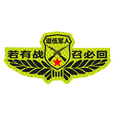 2025新款汽车反光贴纸退伍军人贴