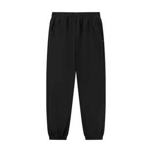 乔丹摇粒绒休闲女生长裤2026春季新款保暖加绒加厚卫裤收口直筒