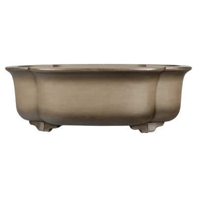 紫砂全手工仿古木瓜形大花盆精品