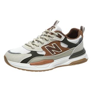 阿甘男鞋秋冬2026新款网面百搭青少年N字跑步运动鞋增高老爹潮鞋