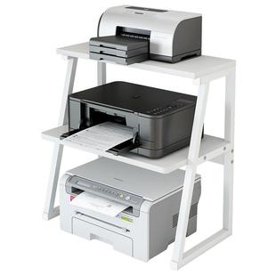 落地打印机置物架子办公室桌面复印机多功能双层支架简易家用收纳