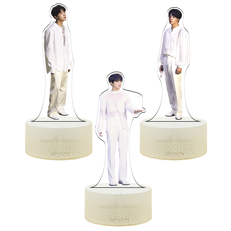 遥控16彩防弹少年团Jungkook金泰亨同款BTS3D应援周边夜灯礼物品