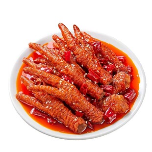 虎皮凤爪鸡爪子开袋即食食品小吃肉类零食卤味熟食麻辣解馋小零食