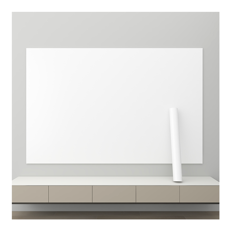 投影幕布自粘家用卧室便携式免打孔投影仪投影布高清白色静电墙贴