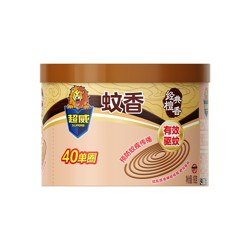超威檀香盘香40圈安神驱蚊去味