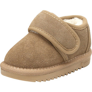 女童棉鞋冬季加绒毛毛学步鞋子婴儿童鞋女宝宝雪地靴男童防滑加厚