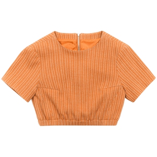 ADERERROR 23SS潮牌新款户外休闲健身内搭金属拉链紧身短袖T恤