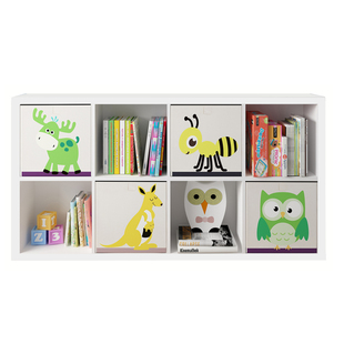 可比熊儿童书柜落地格子柜自由组合收纳柜客厅储物柜小书橱储物柜