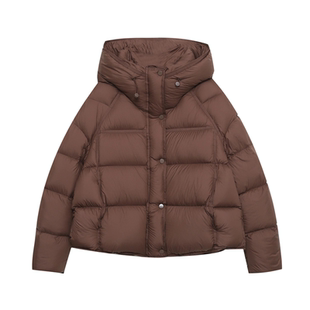 90白鸭绒超软泡芙云朵羽绒服女冬季短款韩版小个子显瘦面包服外套