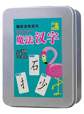 升级加厚魔法汉字偏旁部首卡片