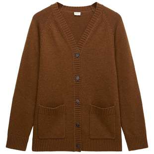 【新品】Woolmark认证OCHIRLY欧时力 100%羊毛中长针织外套2025冬