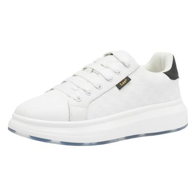 Lee旗舰店网格设计小白鞋板鞋