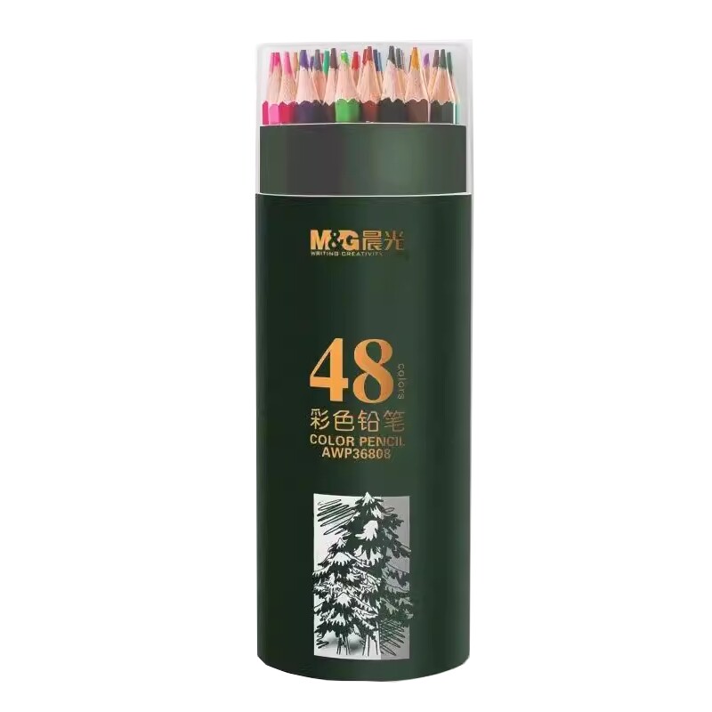 专业手绘学生用桶装文具彩色铅笔