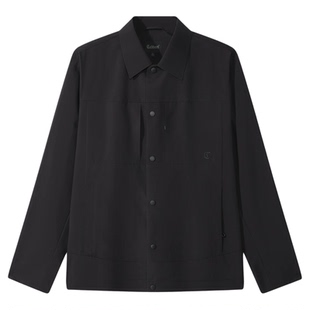 【三防】卡宾翻领休闲夹克男装春季新款商务行政正式衬衫防风外套