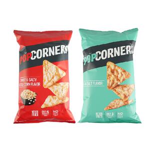 POPCORNERS进口玉米脆片142g*2袋咔嚓劲脆多种口味爆米花风味零食