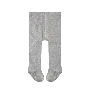 儿童连裤袜脚底防滑春秋款婴幼男女宝宝大PP裆纯色打底无骨精梳棉