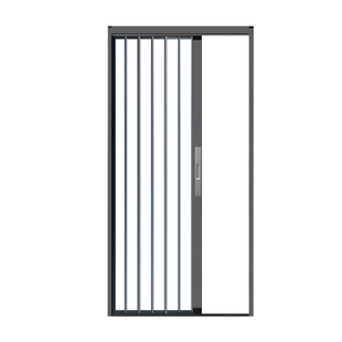 铝合金透明水晶板亚克力折叠推拉门隐形厨房卧室内空调隔断免打孔