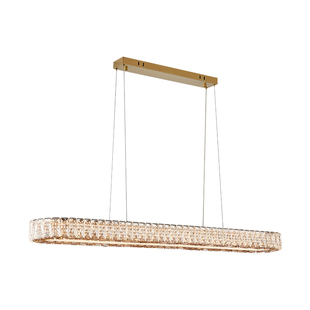 帕莎 现代轻奢餐厅吊灯2026新款高级感水晶设计椭圆餐桌吧台吊灯