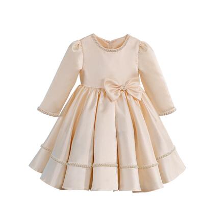 女童公主裙2026新款春秋生日女宝宝周岁礼服裙子夏儿童连衣裙春装