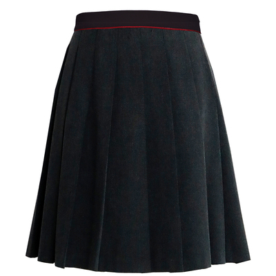 OBEG欧碧倩a字简约优雅百褶裙冬季及膝半身裙女10444040