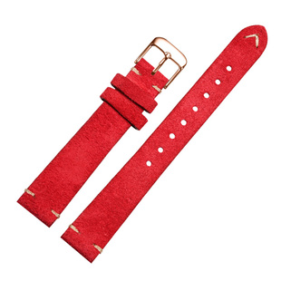 适配ck男女情侣款K2Y211/K2Y231/k2g236复古翻毛皮真皮牛皮手表带