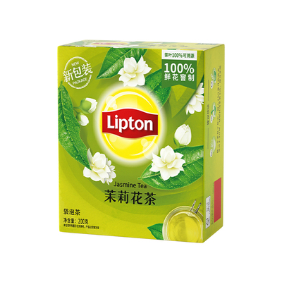 立顿茉莉花茶100包袋泡茶