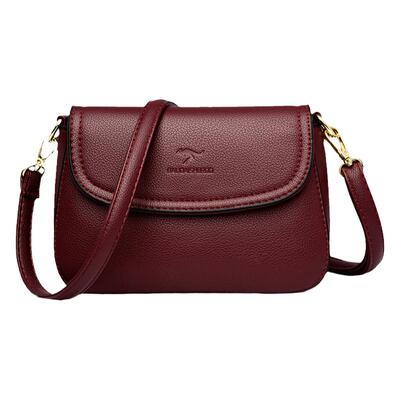 真皮单肩斜挎包中年妈妈包牛皮包