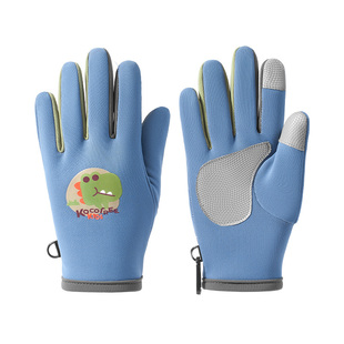 KK树儿童手套可触屏秋冬加绒保暖男女童骑行运动防滑手套防风防雪