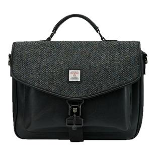 英国苏格兰Islander正品Harris Tweed®羊毛格公文大容量电脑包