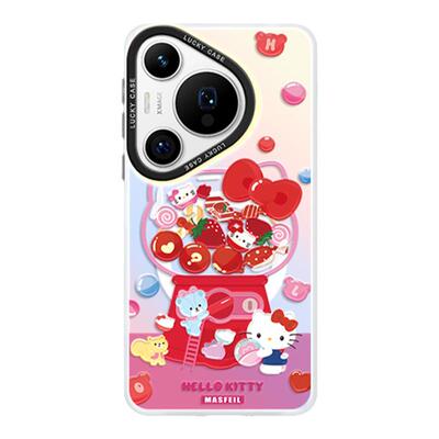 KT猫扭蛋适用华为Pura80手机壳新款p60保护套磁吸带支架p70por网红高级p40pro全包防摔p50可爱por+新款Ultra