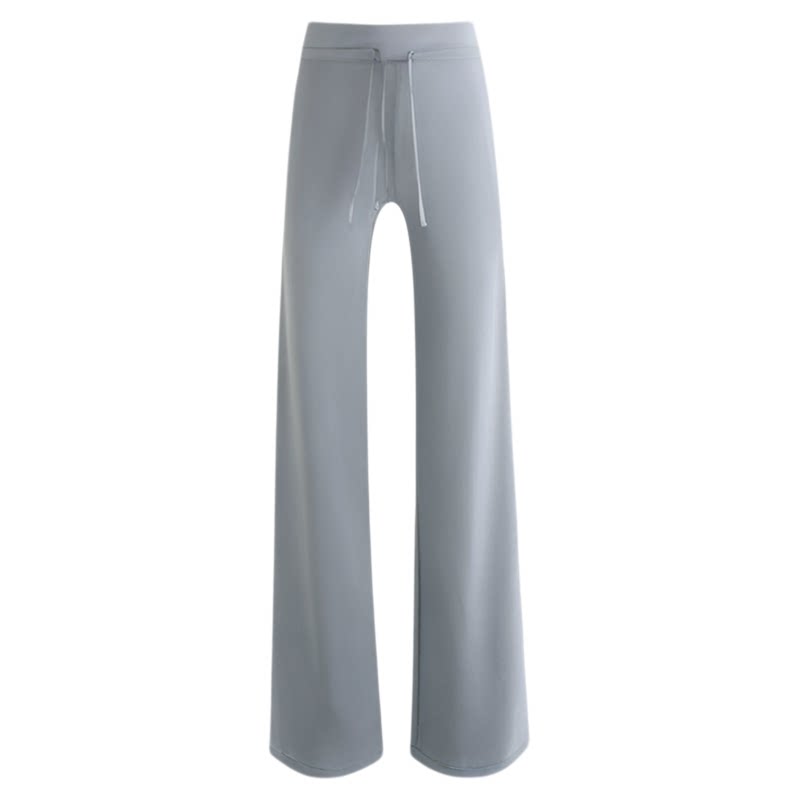 大码直筒健身瑜伽裤女宽松抽绳垂感秋季胖mm加长高个子阔腿鲨鱼裤