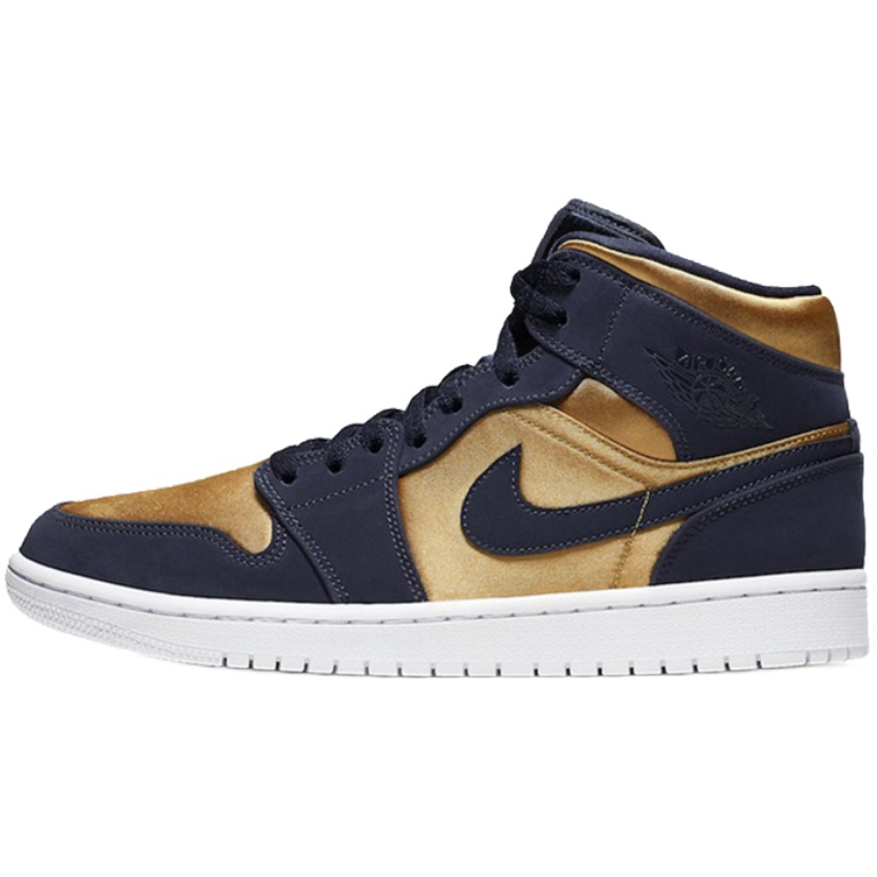 烽火体育 Air Jordan 1 Mid SE AJ1暗金丝绸紫飞人 852542-401