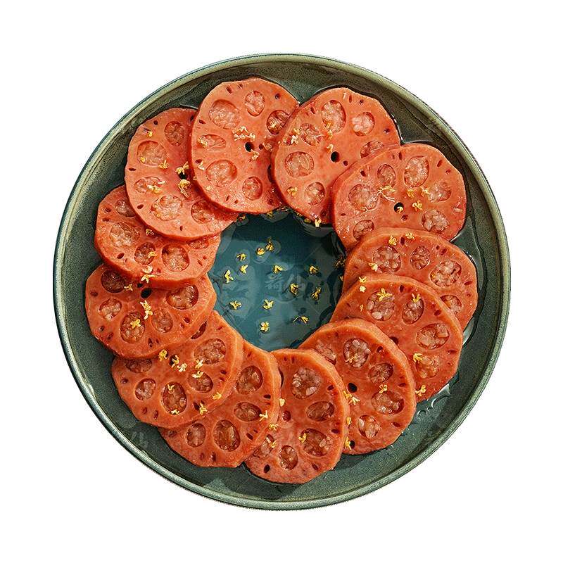 荷仙无添加桂花糯米藕宝应扬州特产年夜饭预制菜凉菜蜜汁香糯糖藕