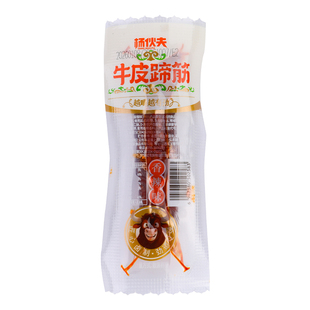杨伙夫牛皮蹄筋风味牛筋开袋即食麻辣香辣烧烤味独立包装休闲零食