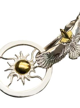 HB金头小鹰钩太阳轮项链