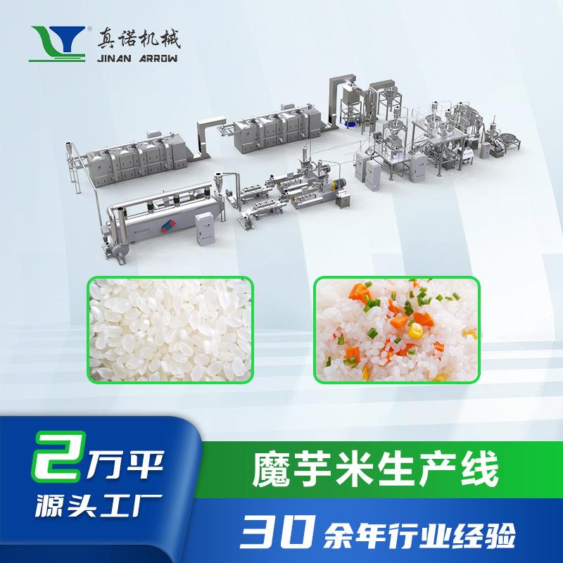 无谷再制米设备真诺即食米食品挤压机多功能重组米生产线全自动