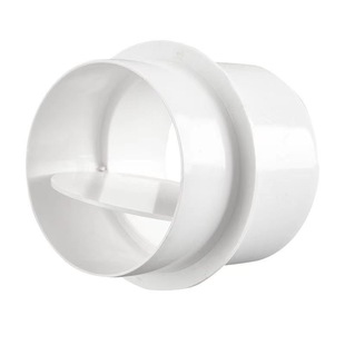 PVC止回阀卫生间通风阀门换气扇通风管排风管道110烟道排水管件