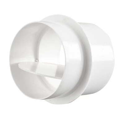 PVC烟道止回阀卫生间通风阀门换气扇通风管排风管道110排水管件