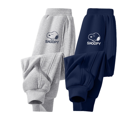 史努比男童裤子春秋款