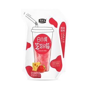 君乐宝白小纯生牛乳纯牛奶果味组合装芝芝好莓200ml*10袋营养早餐