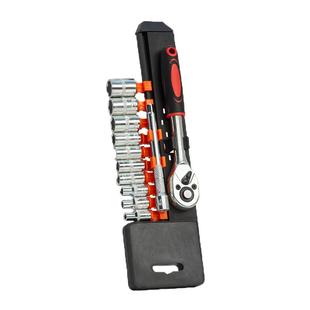 快速棘轮套筒扳手组合套装外六角多功能汽修工具套管套筒万能扳手