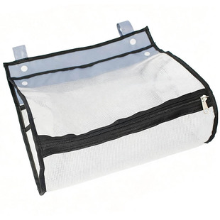 儿童浴室玩具收纳挂袋宝宝洗澡戏水海洋球沥水袋立体透气网袋白色