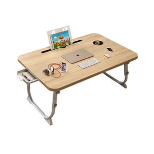 可升降床上小桌子折叠桌子宿舍上铺学习桌书桌学生电脑桌懒人桌板简易家用卧室飘窗儿童写字桌膝上桌子床上桌