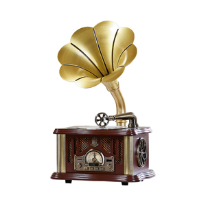 复古留声机摆件蓝牙音响客厅老式高端cd机音箱生日礼物老式唱片机