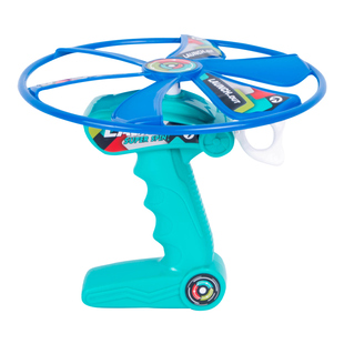 竹蜻蜓飞行器户外玩具儿童发光飞天仙子手推飞碟拉线旋转飞碟飞盘