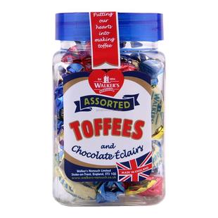 英国进口零食糖果软糖喜庆分享Walkers沃尔克斯太妃糖什锦味罐装