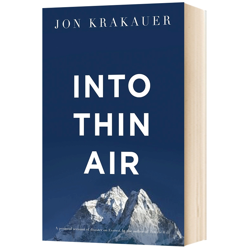 Into Thin Air英文原版进入空气稀薄地带乔恩克拉考尔 Jon Krakauer自助旅游体育运动书籍英文版原版英语书