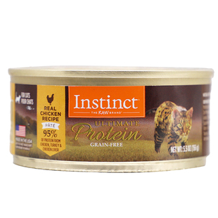 整箱特惠-美国百利无谷金标优质蛋白鲜鸡肉猫罐头156g*12罐包邮