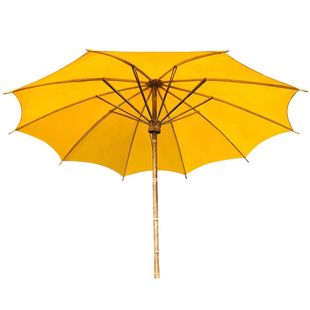 物新工坊 泾县老式大油布伞 户外油纸伞防雨桐油古风庭院大黄伞