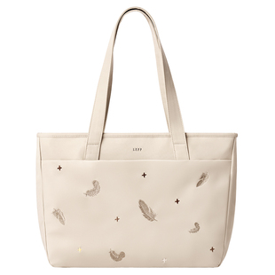 莱夫星羽通勤托特包女大容量2026新款轻便百搭尼龙帆布14寸电脑包